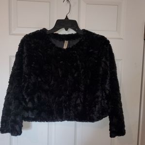 Black Faux Fur Jacket